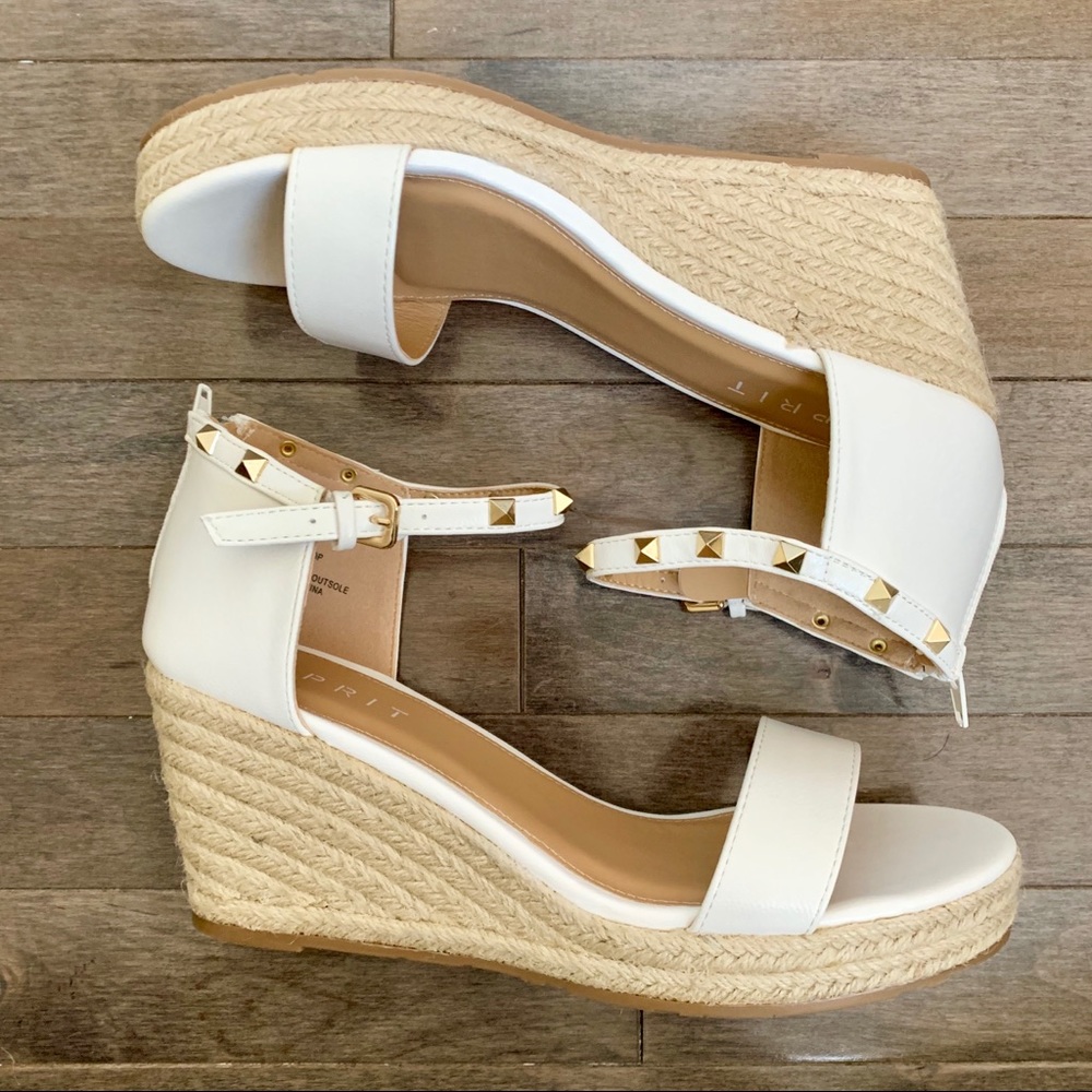Esprit | Rome White Wedges